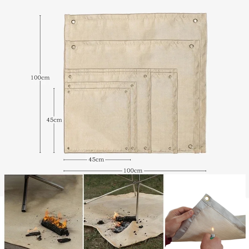 Outdoor Camping Fire Pit - Camping brandwerende mat, hittebestendige deken, buiten
