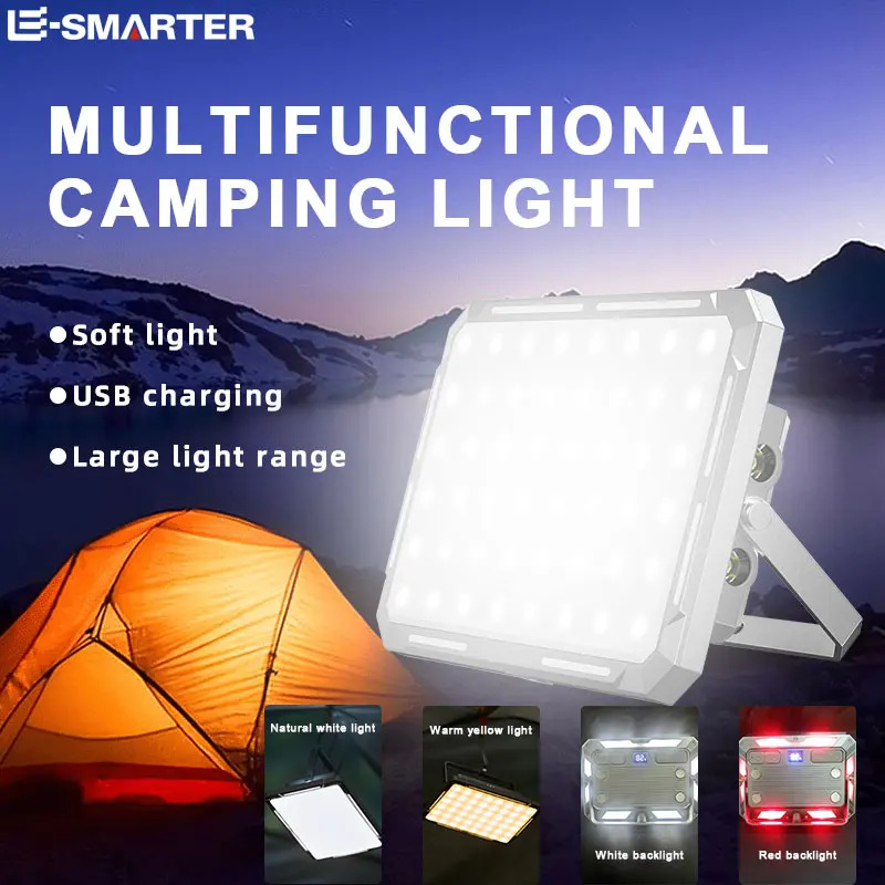 Outdoor Camping Lampe - LED-campingtentlicht Oplaadbaar zoeklicht Krachtige noodverlichting voor