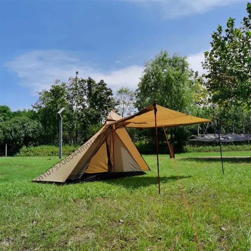 Outdoor Camping On Youtube - Vierzijdige kampeertent met schoorsteenbuis voor houtkachel