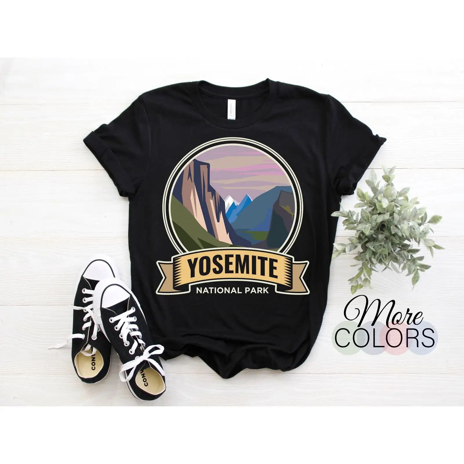 Outdoor Camping Yosemite - Yosemite National Park Vintage T-shirt Californië