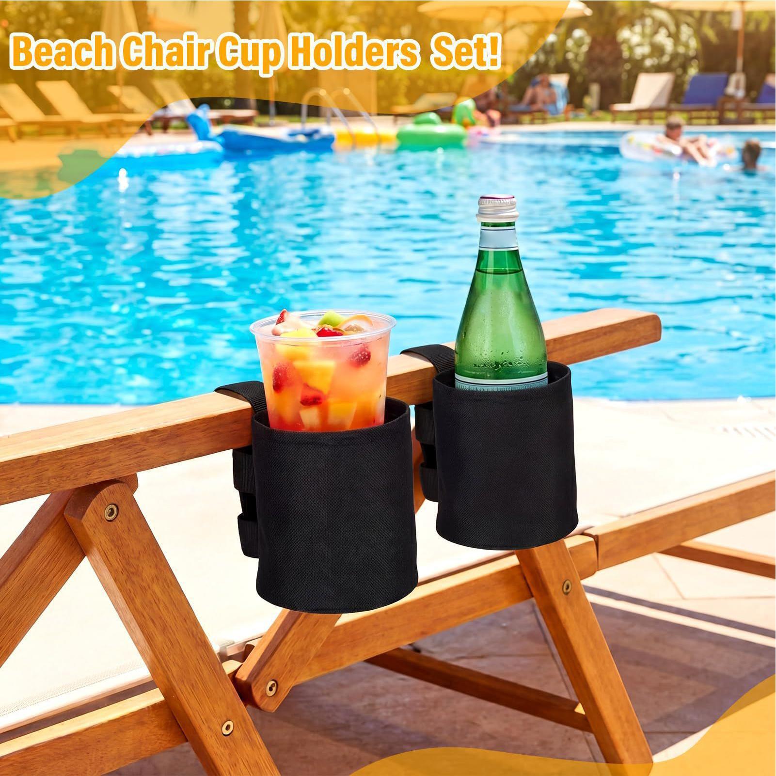 Outdoor Camping Recliner Chairs - Universele Waterfleshouder Draagbare Bekerhouder voor Reizen,