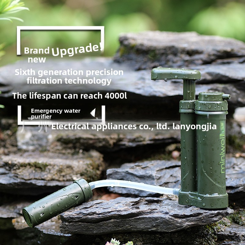 Portable Water Filter - Campingwaterfilters, buitenwaterzuiveraar, draagbare noodfilter voor buitengebruik
