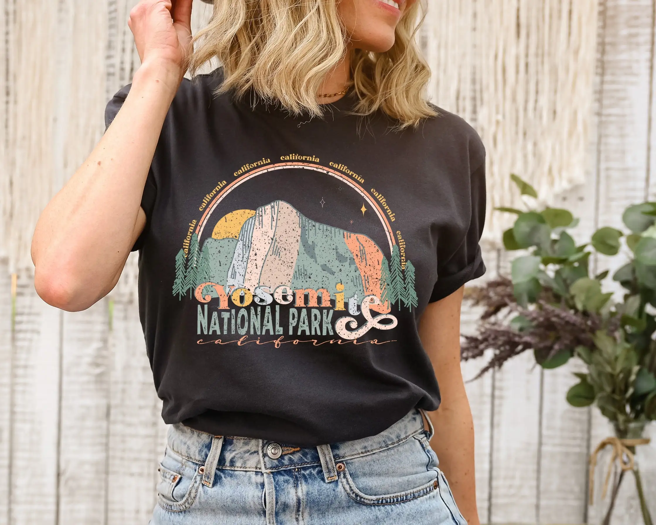 Outdoor Camping Yosemite - Yosemite National Park T-shirt Californië Wandelen