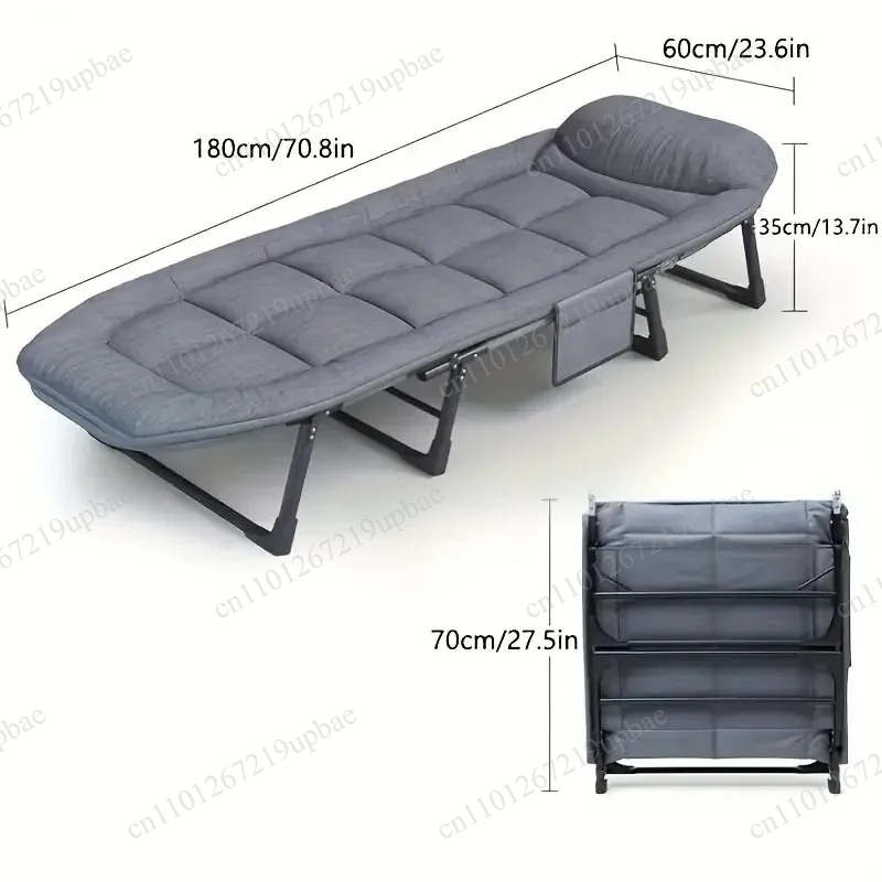 Outdoor Camping Chairs Folding - Draagbaar opvouwbaar slaapbed, zware campingstoel, verstelbare