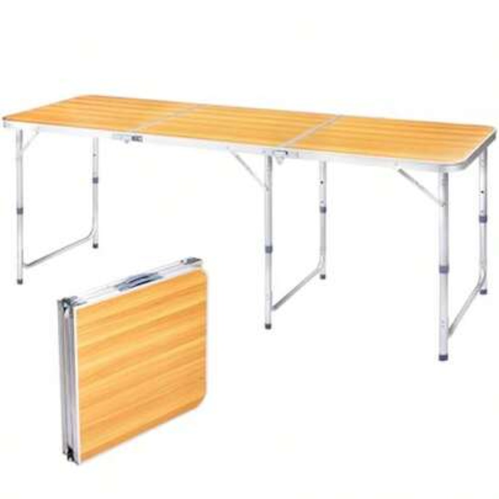 Outdoor Camping Kitchen Setup - Inklapbare draagbare campingtafel, drievoudig inklapbare buitentafel