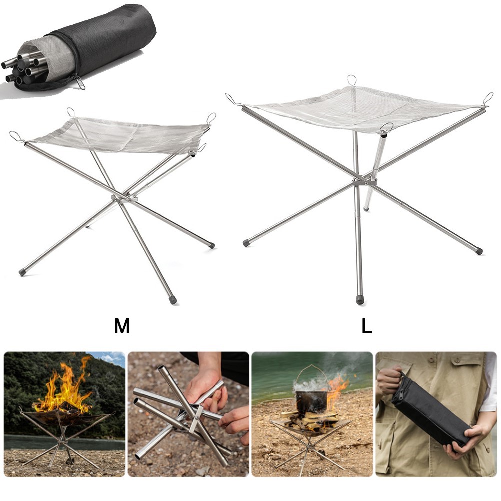 Outdoor Camping Fire Pit - Draagbare Camping Fire Pit Grill Rvs