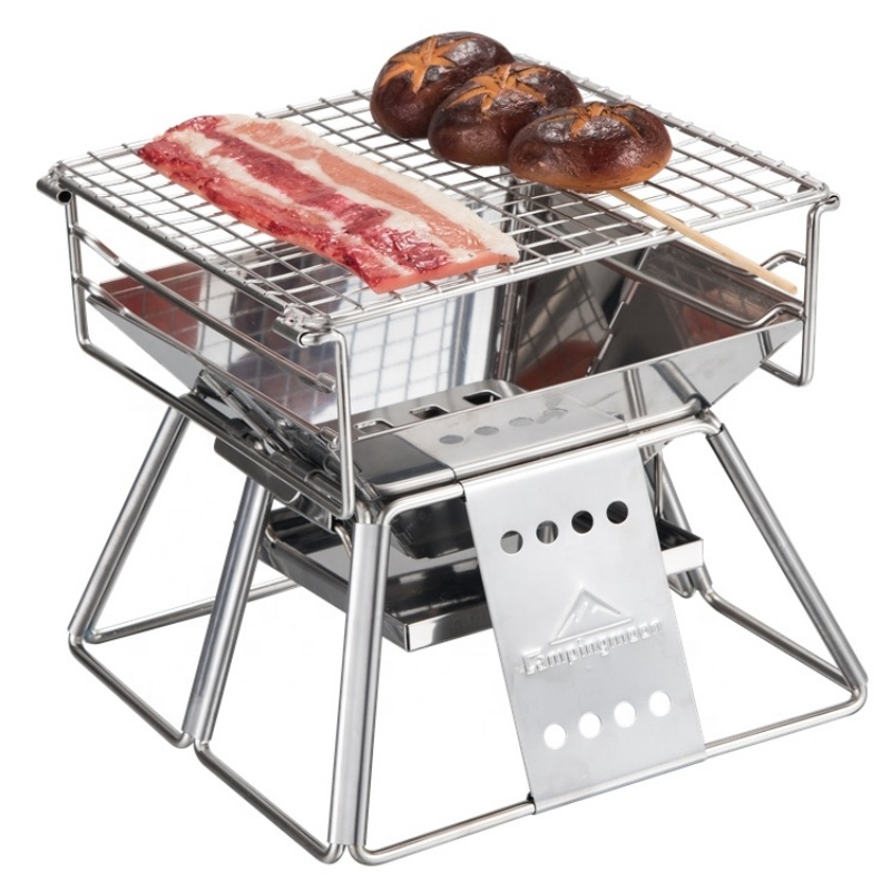 Outdoor Camping Fire Pit - Campingmoon Outdoor Camping Bbq Houtskoolgrill Verticaal
