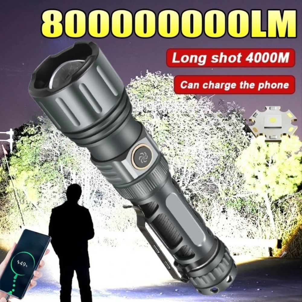 Outdoor Camping Lampe - Superheldere zaklamp Draagbare oplaadbare LED-lamp Tactische