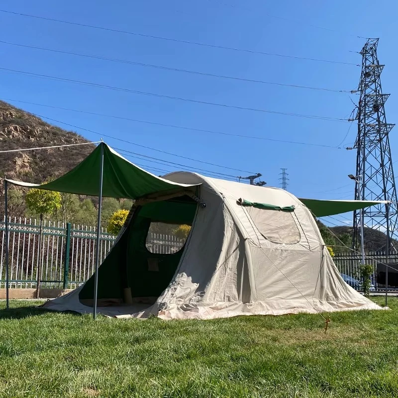 Outdoor Camping On Youtube - Waterdichte opblaasbare buitenhuis voor 4 personen,