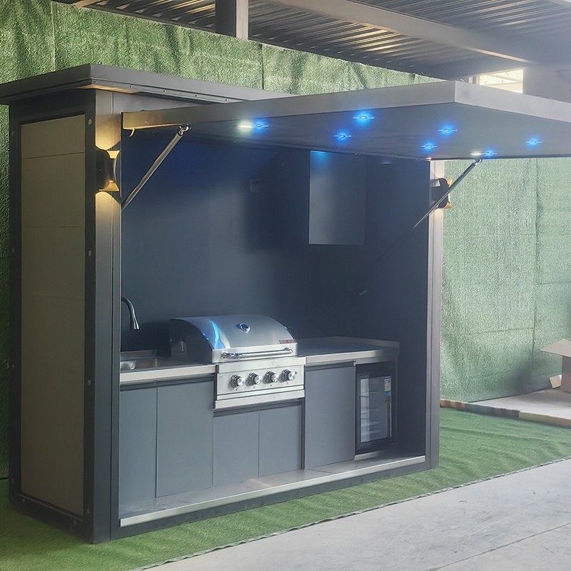 Outdoor Camping Kitchen Setup - Draagbare buitenkeukenpod, waterdicht, voor alle weersomstandigheden,
