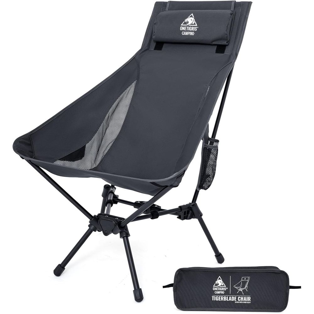 Folding Chair - Tigerblade campingstoel met hoge rugleuning en