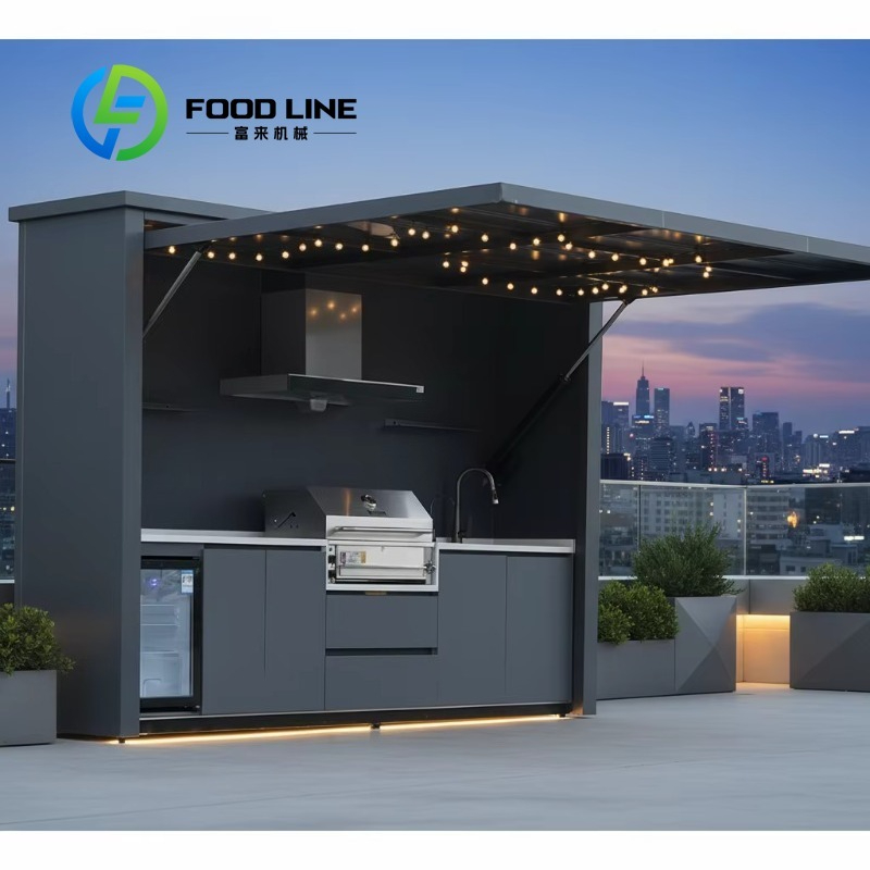 Outdoor Camping Kitchen Setup - Luxe opvouwbare buitenkeuken, slimme BBQ-kast met
