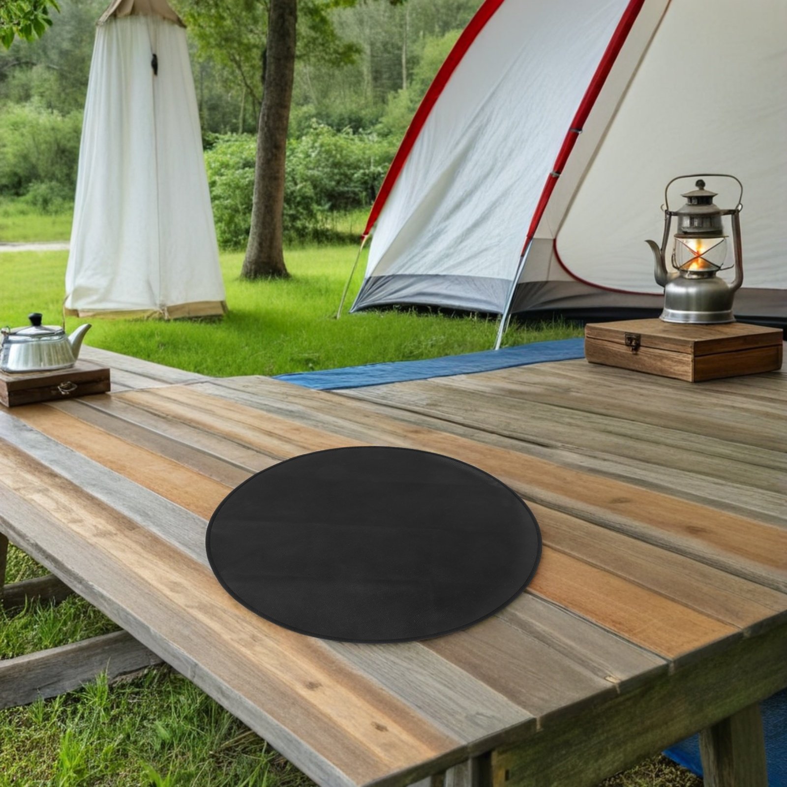 Ronde brandwerende BBQ-mat 24  - Outdoor Camping Fire Pit recensie en prijs