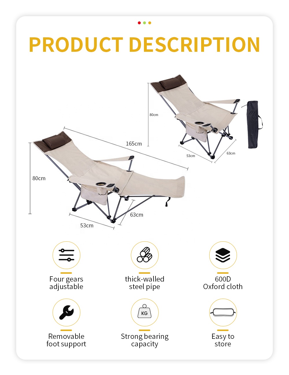 Draagbare opvouwbare relaxstoe - Outdoor Camping Chairs Folding recensie en prijs