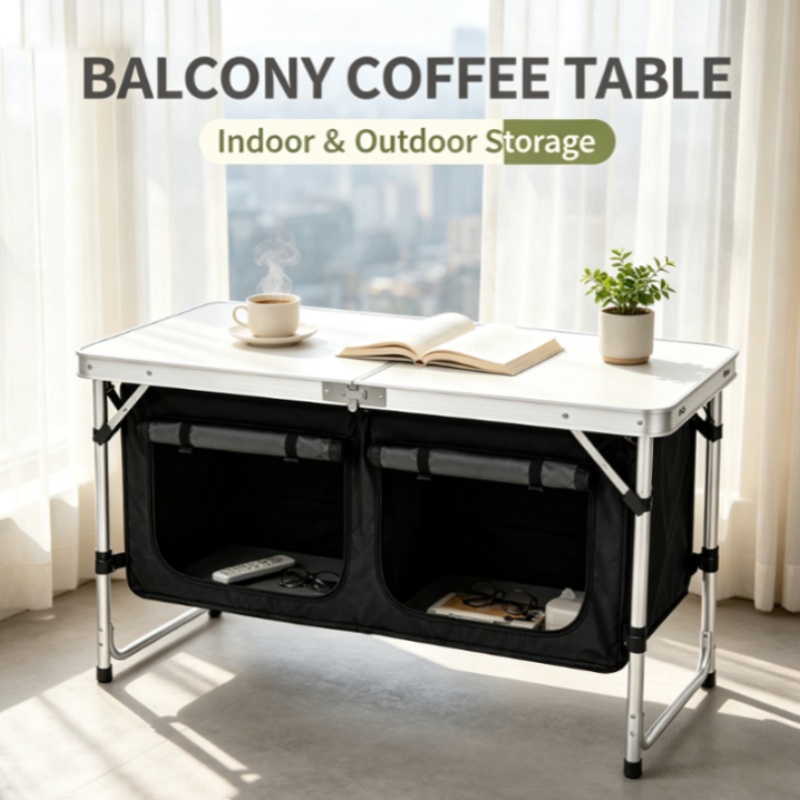 Vouwbare campingtafel van zilv - Outdoor Camping Kitchen Setup recensie en prijs