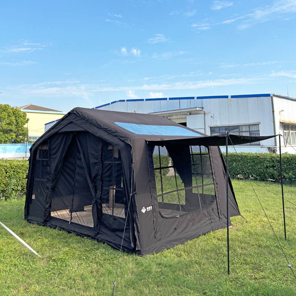 Zwarte automatische opblaasbar - Outdoor Camping On Youtube recensie en prijs