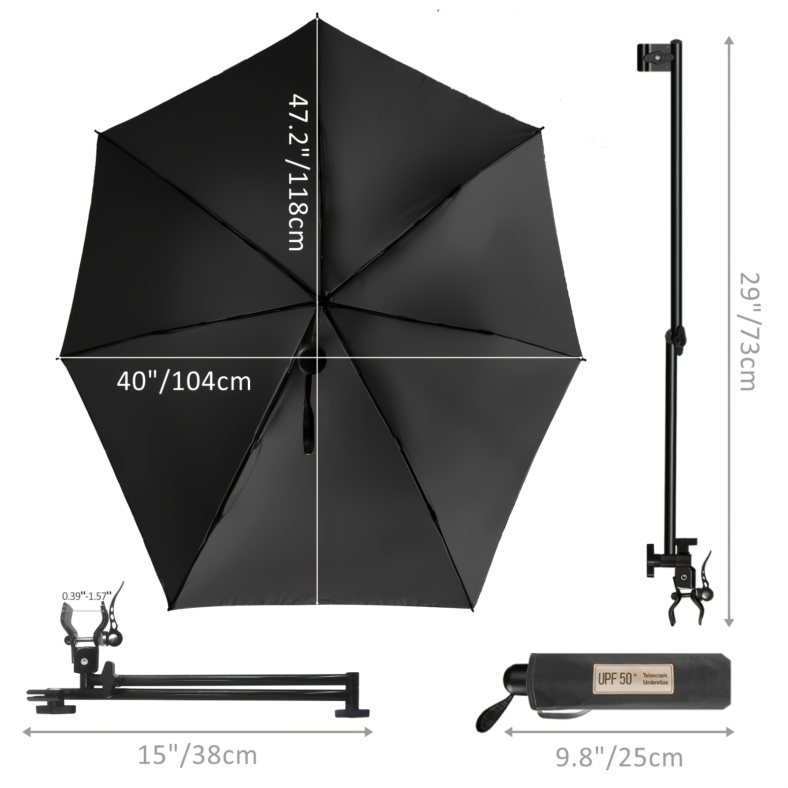 UPF 50+ opzetbare stoelparasol - Outdoor Camping On Youtube recensie en prijs