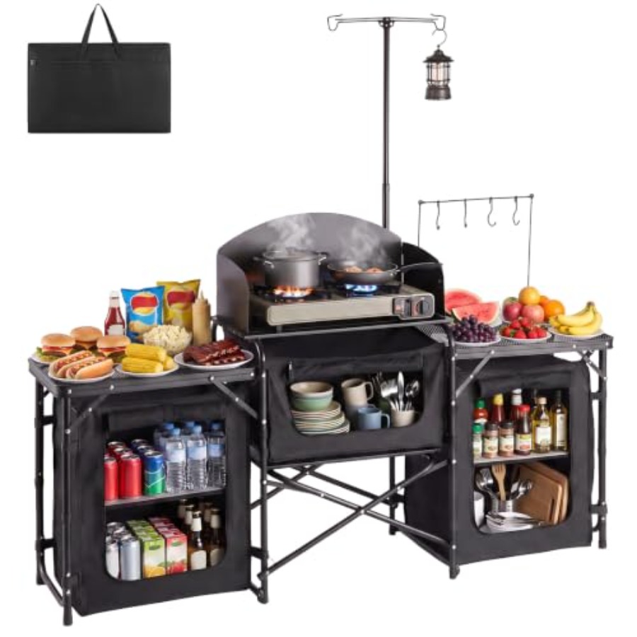 Opvouwbare campingtafel, draag - Outdoor Camping Kitchen Setup recensie en prijs