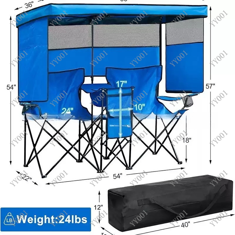 Draagbare dubbele opvouwbare c - Outdoor Camping Chairs Folding recensie en prijs