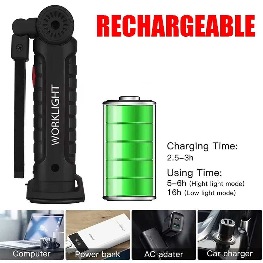 Nieuwe draagbare COB LED-zakla - Outdoor Camping Lampe recensie en prijs