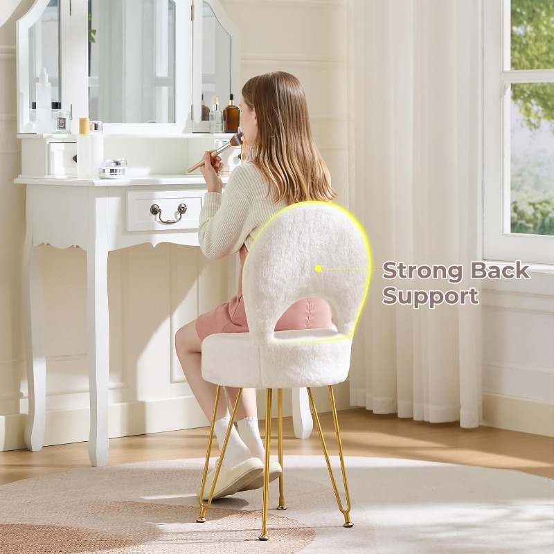 Kunstbont witte kleine kaptafe - Folding Chair recensie en prijs