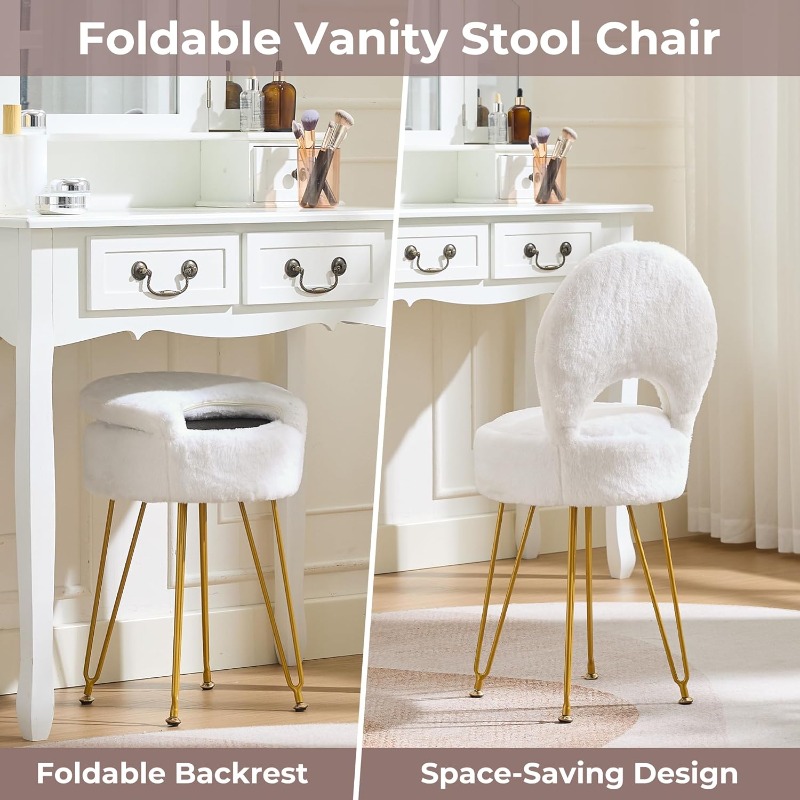 Kunstbont witte kleine kaptafe - Folding Chair recensie en prijs