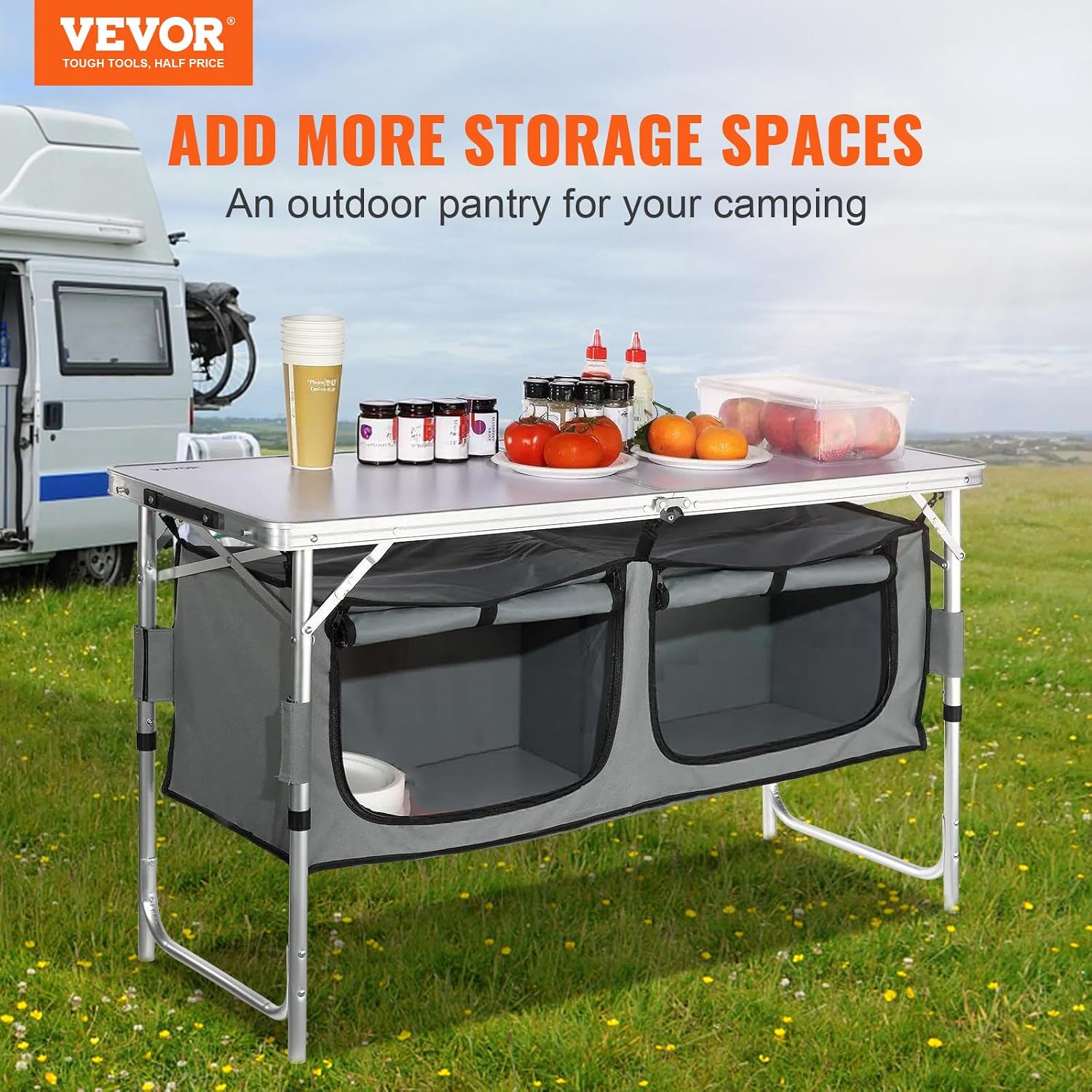 Campingkeukenstation, 3 in hoo - Outdoor Camping Kitchen Setup recensie en prijs