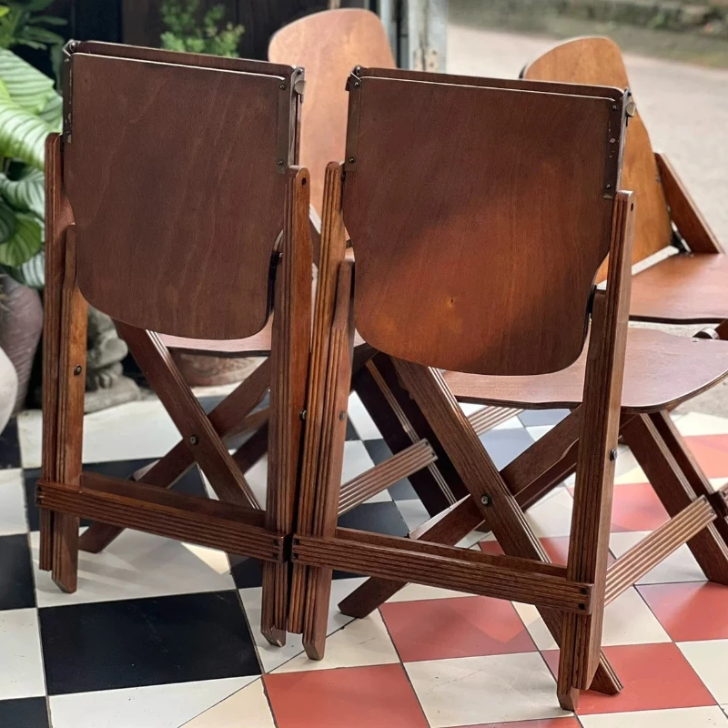 Vintage massief houten opvouwb - Jinli Outdoor Camping recensie en prijs