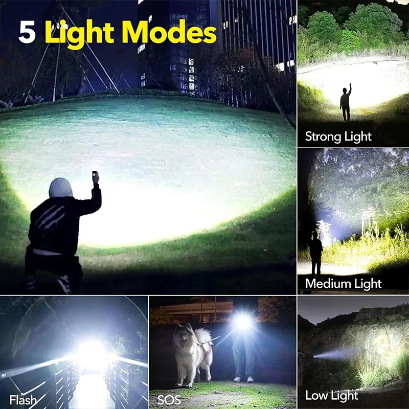 Krachtige LED-zaklamp Oplaadba - Outdoor Camping Lampe recensie en prijs