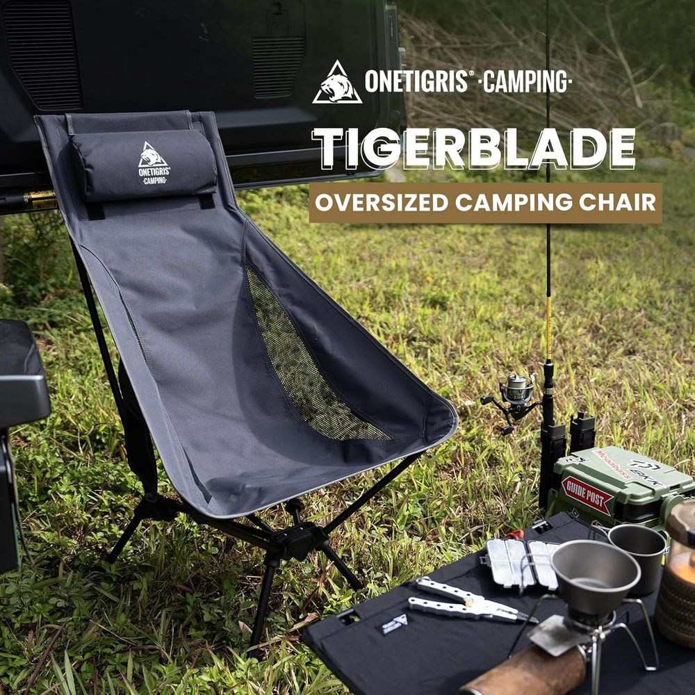 Tigerblade campingstoel met ho - Folding Chair recensie en prijs