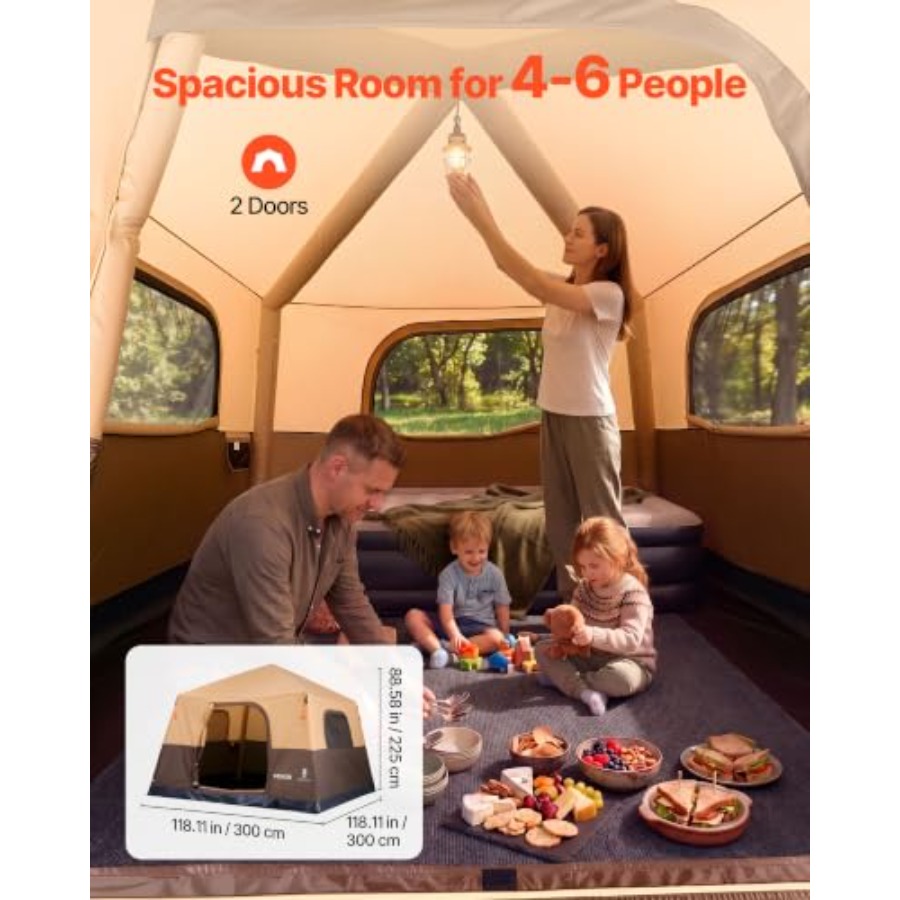 Campingtent, 4/6-persoons auto - Outdoor Camping On Youtube recensie en prijs