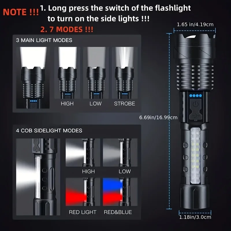Krachtige LED-zaklamp Batterij - Outdoor Camping Lampe recensie en prijs